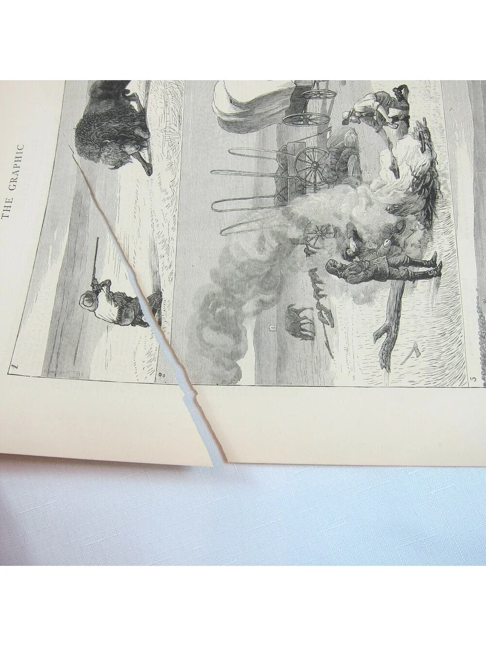 Antique 1877 Print A Days Still Hunting After North American Buffalo The Graphic
